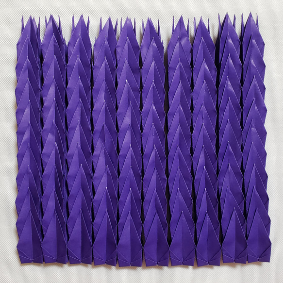 紫色の折り鶴100羽 1枚目の画像