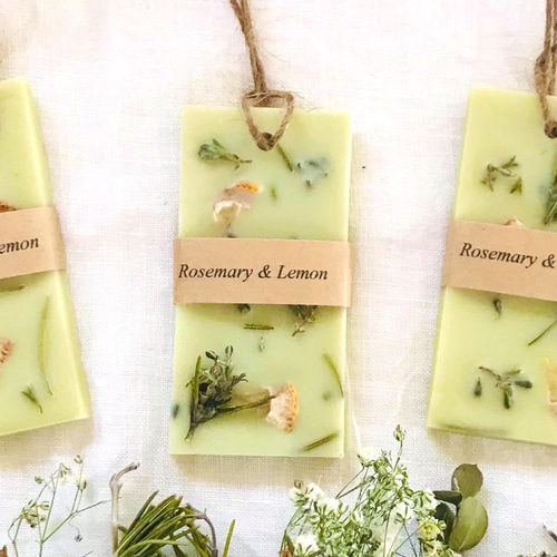 ボタニカルアロマワックスサシェ ～ローズマリー＆レモンの香り