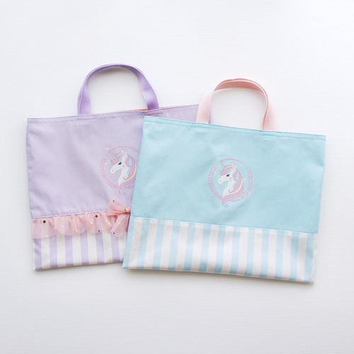 ゆめかわ ユニコーン ピンク てさげ 体操着袋 給食袋 上履き袋 女子