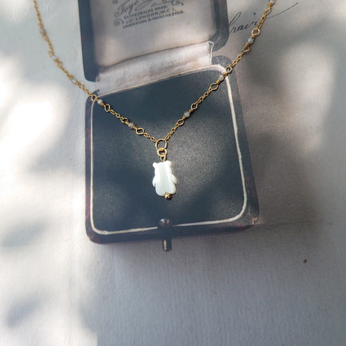 くま好きさんのネックレス 『煌めく森のくまくん』 ネックレス