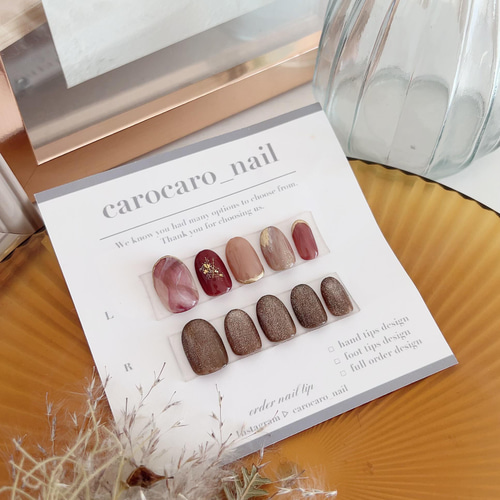 サイズオーダー♡ダイヤモンドカット風ネイルチップ フラッシュ  