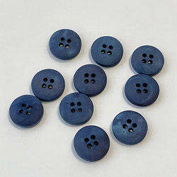 藍染ウッドボタン【15mm *10個】マーブル02 3枚目の画像