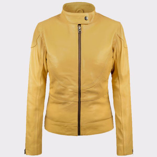 袖ファスナー付き羊革ライダージャケット Sheep Leather Jacket with