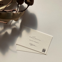 多様な字体・デザイン◆ショップカード / 名刺 / サンキューカード / アクセサリー台紙《Vintage》横ver. 13枚目の画像