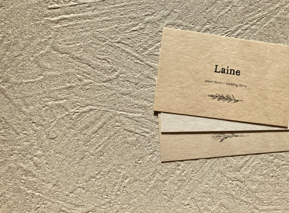 多様な字体・デザイン◆ショップカード / 名刺 / サンキューカード / アクセサリー台紙《Vintage》横ver. 11枚目の画像