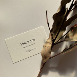 多様な字体・デザイン◆ショップカード / 名刺 / サンキューカード / アクセサリー台紙《Vintage》横ver. 15枚目の画像