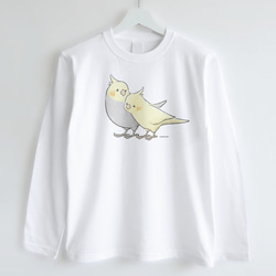 長袖Tシャツ（なかよし / オカメインコ） 2枚目の画像