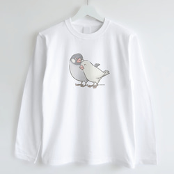 長袖Tシャツ（なかよし / 文鳥） 2枚目の画像