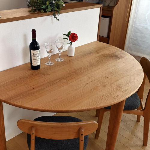 半円のカウンターテーブル ダイニングテーブル トリックフォアトリート