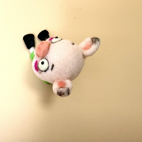 羊毛人形 考える ブー太くん 羊毛フェルト Howakero（ほわケロ） 通販