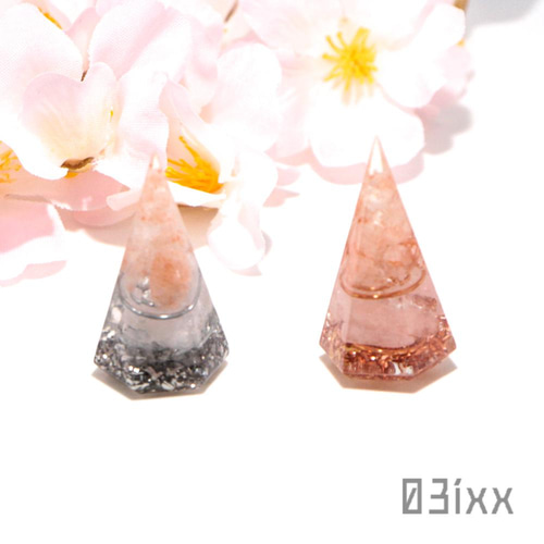 送料無料】新作 インテリア 盛り塩 2個セット 水晶 ルチル