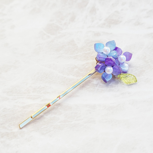 紫陽花ヘアピン【公式】≪1個からお届け≫Can☆Doネットショップ