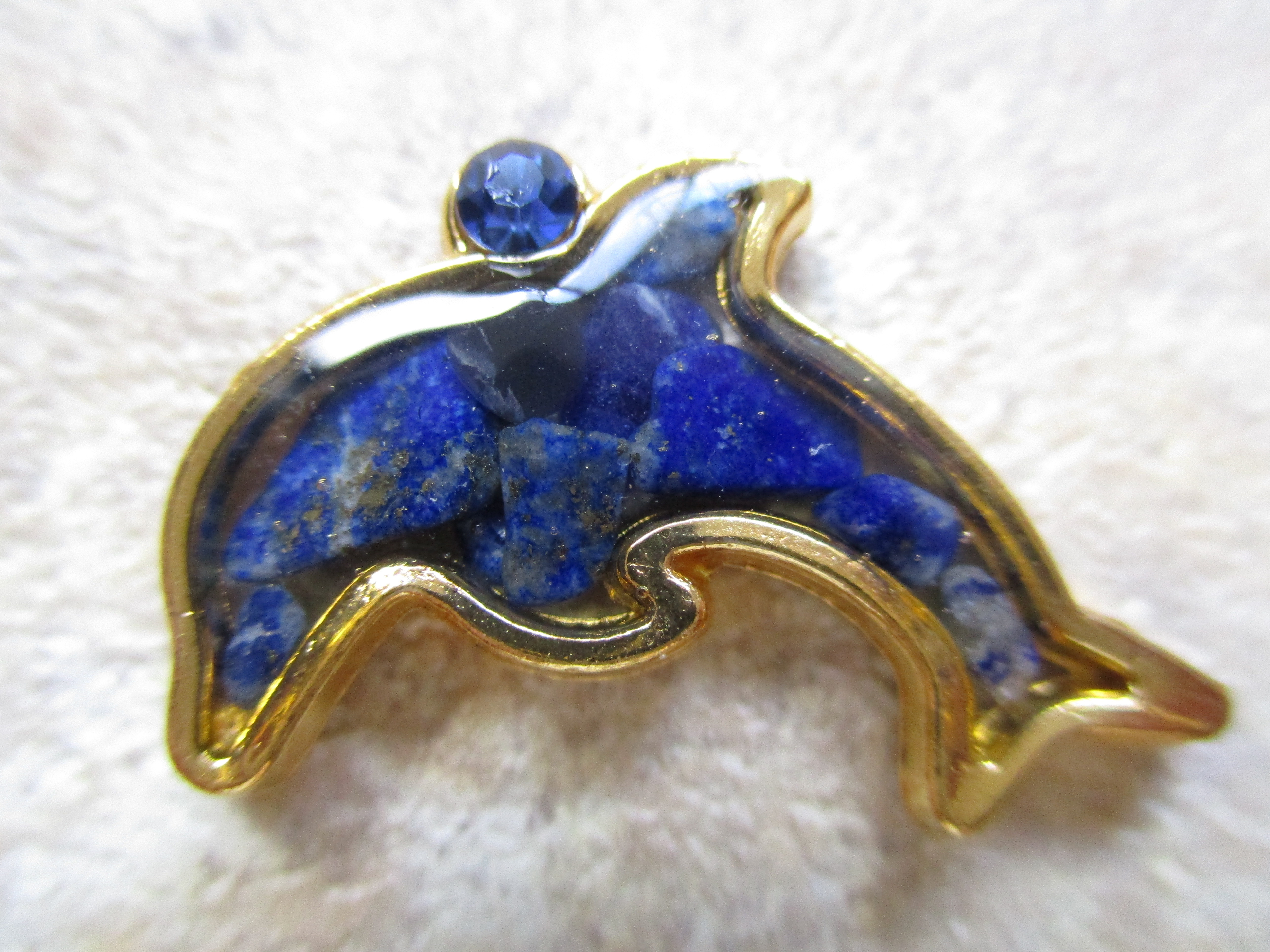 ラピスラズリ　イルカ ラピスラズリ　イルカ