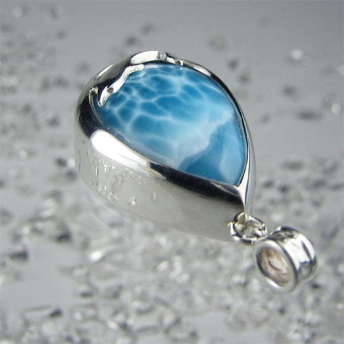 イルカのいる海 ラリマー シルバー ペンダント【送料無料】iruka92