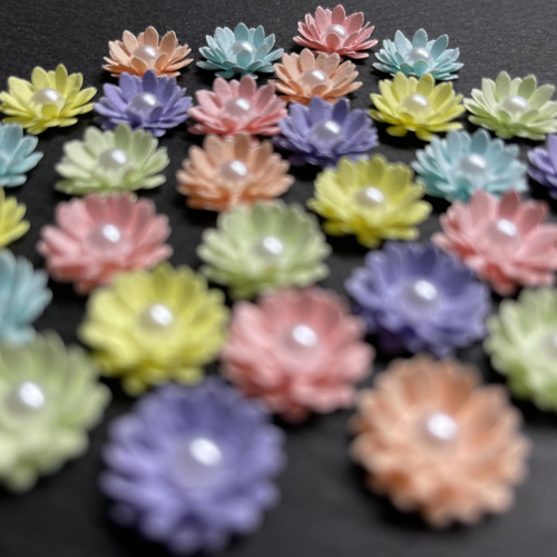 ペーパークラフト＊小さなお花達セット＊パステル系セット・立体