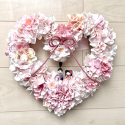 No.wreath-15426/ひな祭りリース22-(8) 30x35cm /アーティフィシャルフラワー造花 16枚目の画像