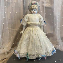 小さいチャイナヘッドドール 人形の家 12cm ペア2体セット