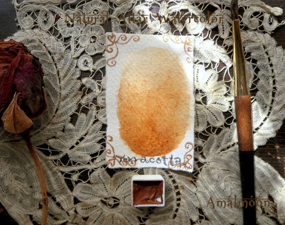 *♥*香る水彩絵具 Ocra Calda Russian *Natural Attar Watercolor*♥* 3枚目の画像