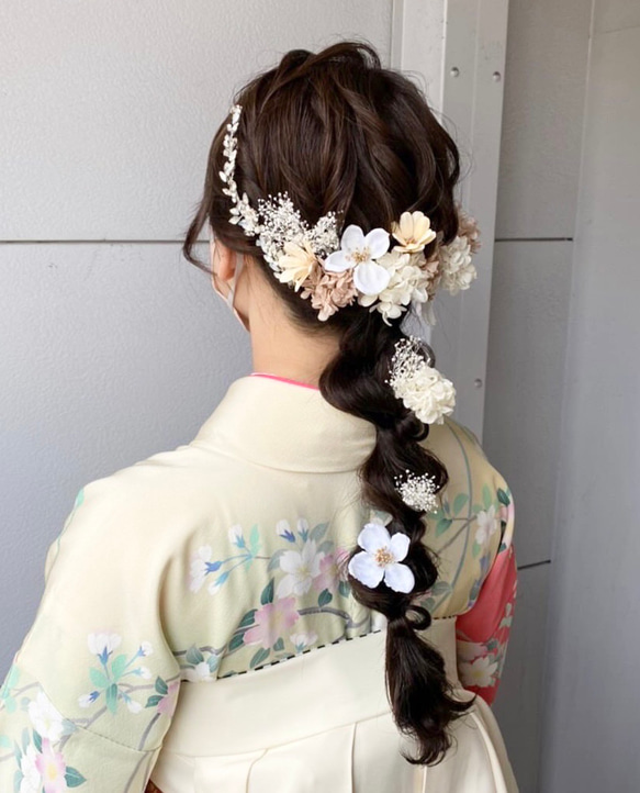 小枝ビジュー髪飾り 袴 成人式 振袖 卒業式 成人式前撮り 成人式髪飾り