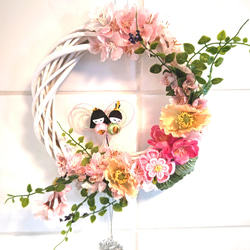 Further☆作品♡ 春待ち早春フラワーリース♡ 雛祭リース♡ひな祭り♡ 580549006ee6cff0461f73531a19b5