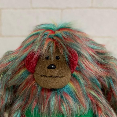 カラフルアニマルアート オラウータン