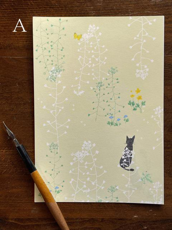 なずなねこ 〜野花と猫のレターセット〜 2枚目の画像