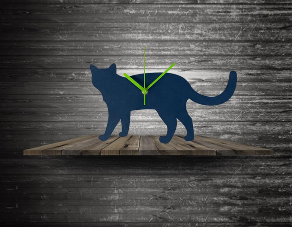 Wood cat clock 日本猫 10枚目の画像