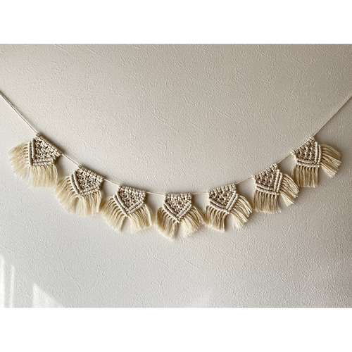 マクラメタペストリー　マクラメガーランド マクラメタペストリー マクラメガーランド - メルカリ