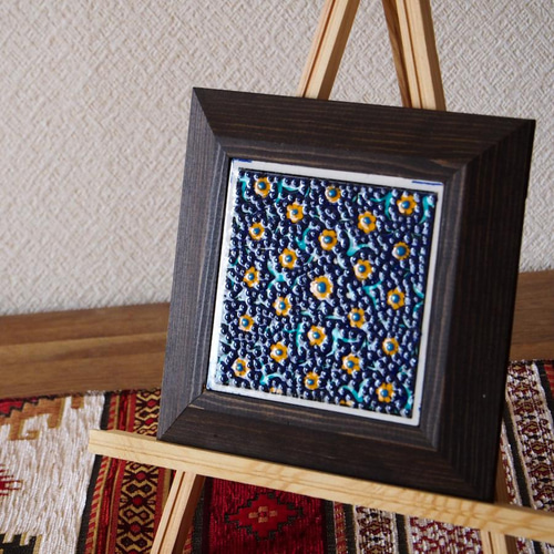 トルコタイル・アート絵画・小さな花 タペストリー・壁掛け NAR 通販