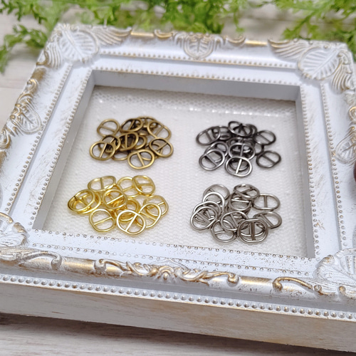 楕円形バックルD 内径6mm 10個 金具・チェーン Ainoa(miny**) 通販  