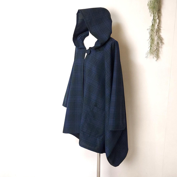 COS ポンチョ・ケープジャケット ネイビ