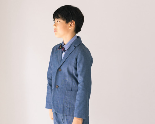 コムサフィユ 入学式 卒園式 男の子　セレモニーデニムスーツ4点セット 120 d6aad468b4d2b61ba91947bfd4634c