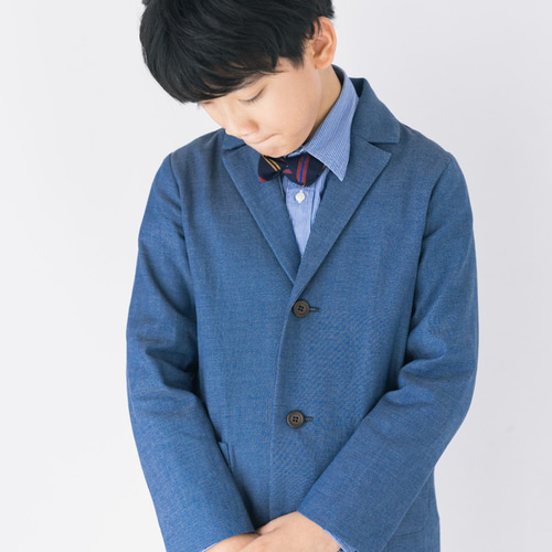 コムサフィユ 入学式 卒園式 男の子　セレモニーデニムスーツ4点セット 120 コムサフィユ 入学式 卒園式 男の子 セレモニーデニムスーツ4点