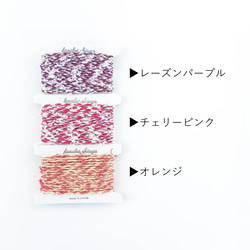 【iroami】プラカット コード テープ ヤーン 組紐 編み紐 ラッピング アクセサリー素材 日本製 5枚目の画像