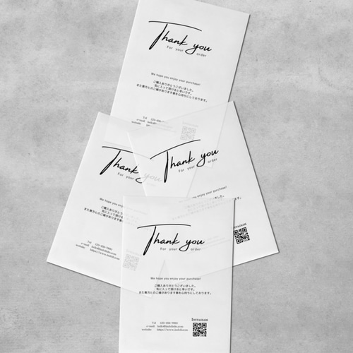 012】サンキューカード/トレーシングペーパー/片面/100枚/148*100/セミ