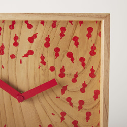 KOMON WOOD CLOCK(GAKU／ひょうたん） 2枚目の画像