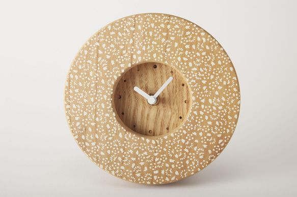 KOMON WOOD CLOCK(KOBANA／松竹梅） 3枚目の画像