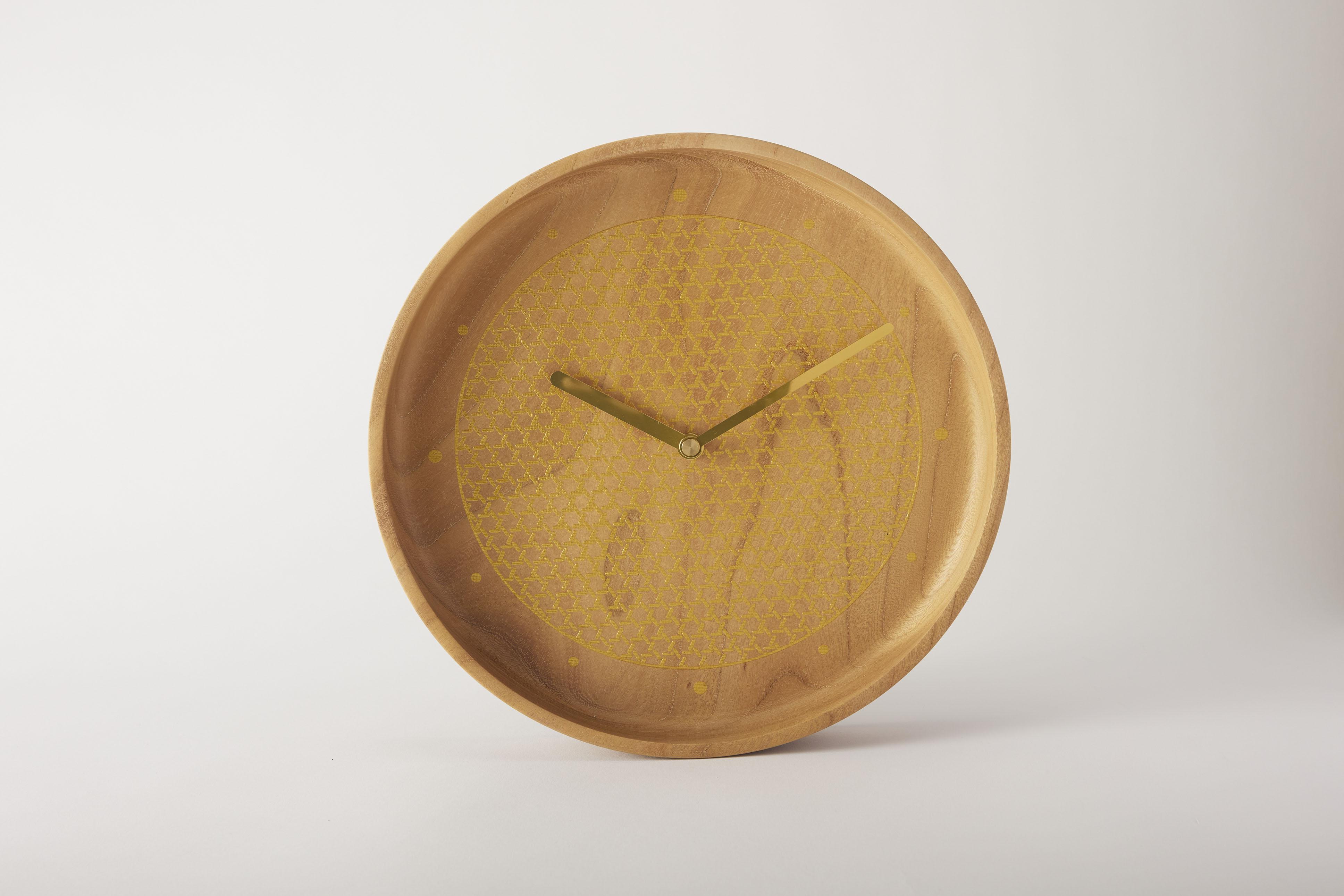 KOMON WOOD CLOCK（MIYABI／GD）