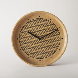 KOMON WOOD CLOCK（MIYABI／BK） 1枚目の画像