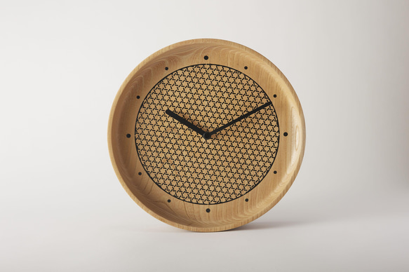 KOMON WOOD CLOCK（MIYABI／BK） 1枚目の画像