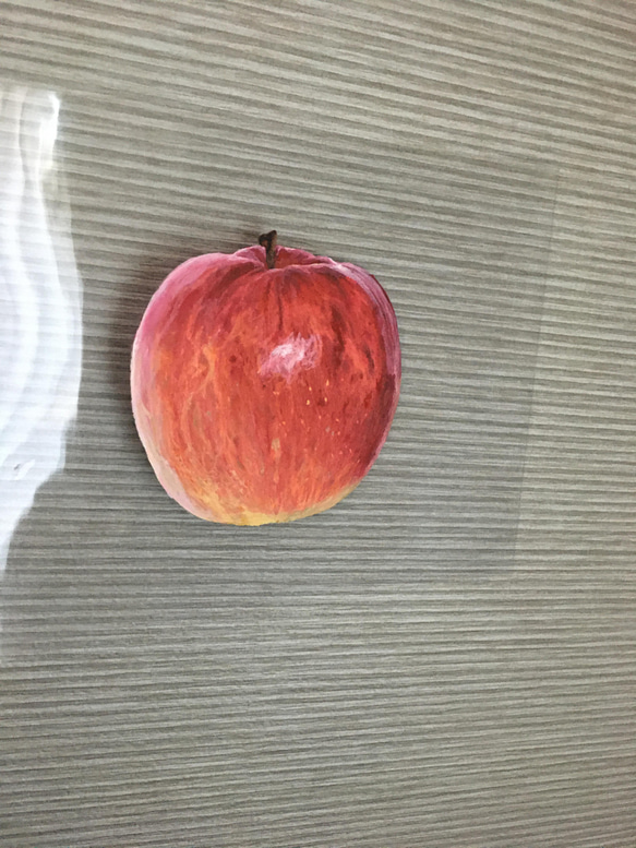 りんご　水彩画　L判フレーム付き 4枚目の画像