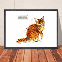 【送料無料】A3・A4ポスター【Cats Breed Collection ラパーム】猫/ネコ/にゃんこ/インテリア/ 1枚目の画像