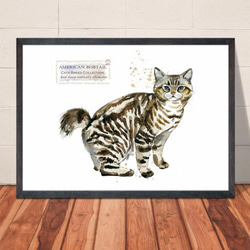 【送料無料】A3・A4ポスター【Cats Breed Collection アメリカンボブテイル 】猫/ネコ/インテリア 1枚目の画像