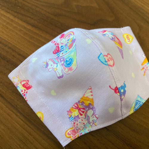 受注製作＊送料無料】ハンドメイド 布マスク 子供用 ユニコーン