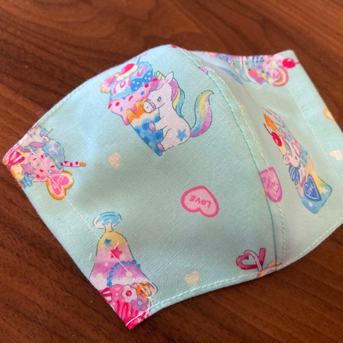 受注製作＊送料無料】ハンドメイド 布マスク 子供用 ユニコーン