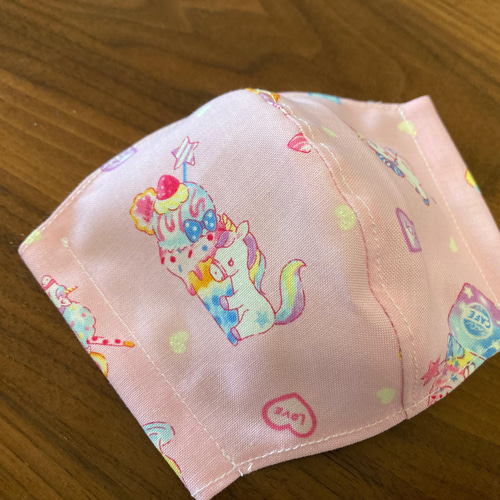 受注製作＊送料無料】ハンドメイド 布マスク 子供用 ユニコーン
