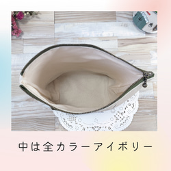 【国産帆布使用】大切な1枚をポーチにしてずっと...♪*ﾟ メモリアルフォトポーチ通常モカ 5枚目の画像