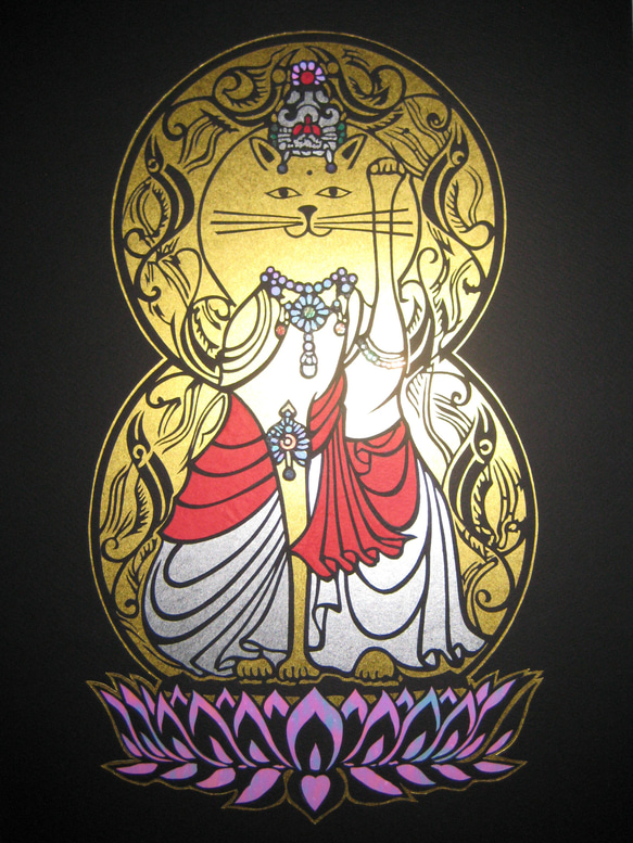 阿弥陀如来切り絵　A3サイズ 阿弥陀如来切り絵 A3サイズ 阿弥陀如来】Mサイズ（424㎜×545㎜）│