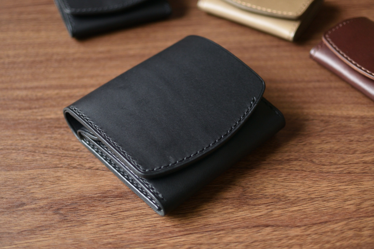 本革　コンパクトウォレット 　二つ折り財布　折り財布【受注制作】cw-02