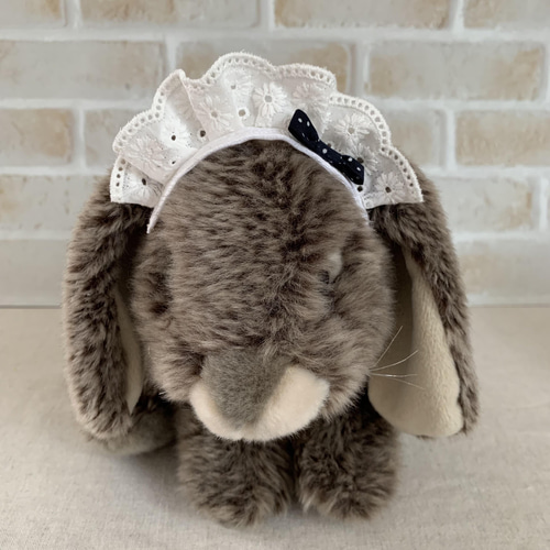 うさぎのメイドさんカチューシャ ペット服・アクセサリー こころ